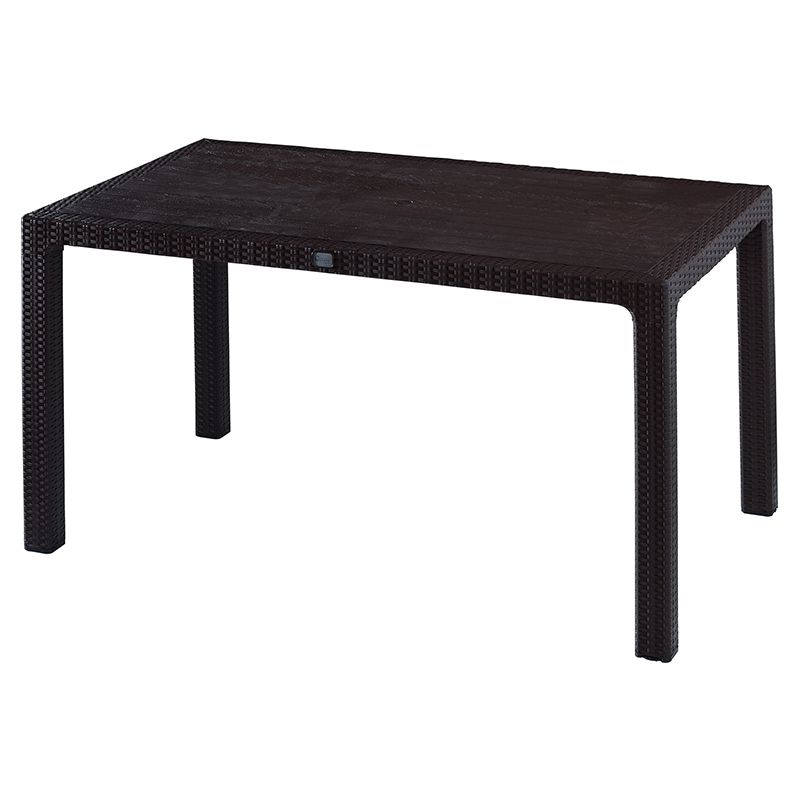 COMFORT MASA BEGONYA RATTAN 90*150 CAMSIZ KAHVERENGI CT065