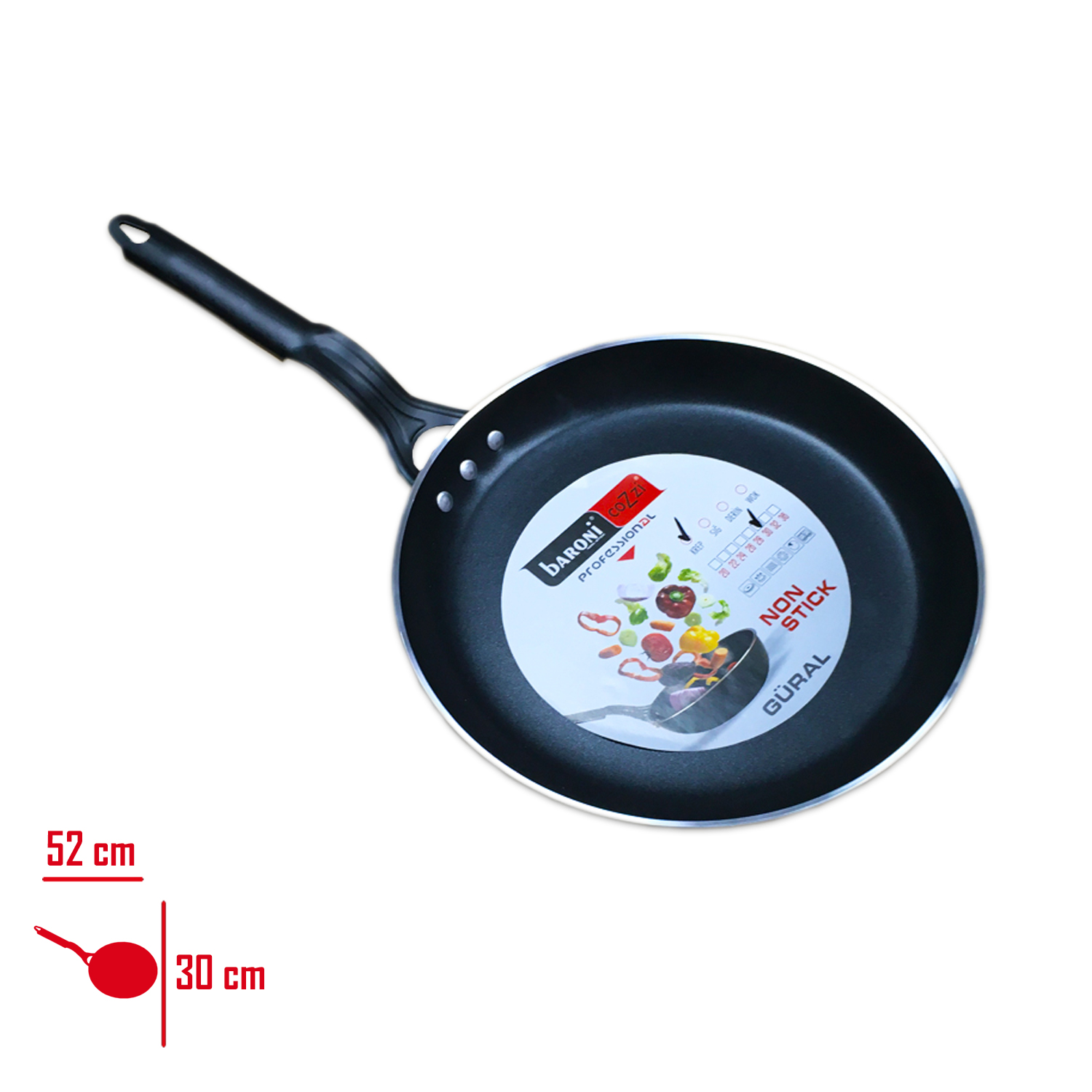BARONI KREP TAVA 30 CM 801/30 - 1. Minimum sipariş tutarı 5.000TL'dir (KDV hariç).
2. Fiyatlarımız İzmir teslim fiyatlarıdır; kargo ücreti Kargo ve Teslimat Politikası'na göre hesaplanır (₺100.000 ve üzeri siparişlerde ücretsiz).
3. Spot ve sipariş üzerine tedarik edilen ürünlerde stok durumu ve teslim süresi sipariş onayında bildirilir.
4. Kusurlu, hasarlı veya yanlış gönderilen ürünler, teslimden itibaren 14 gün içinde bildirilmesi hâlinde iade alınır.
5. Şahıs şirketlerine ve tüzel kişilere faturalı satış yapılmaktadır; bireysel tüketicilere satış yapılmamaktadır.