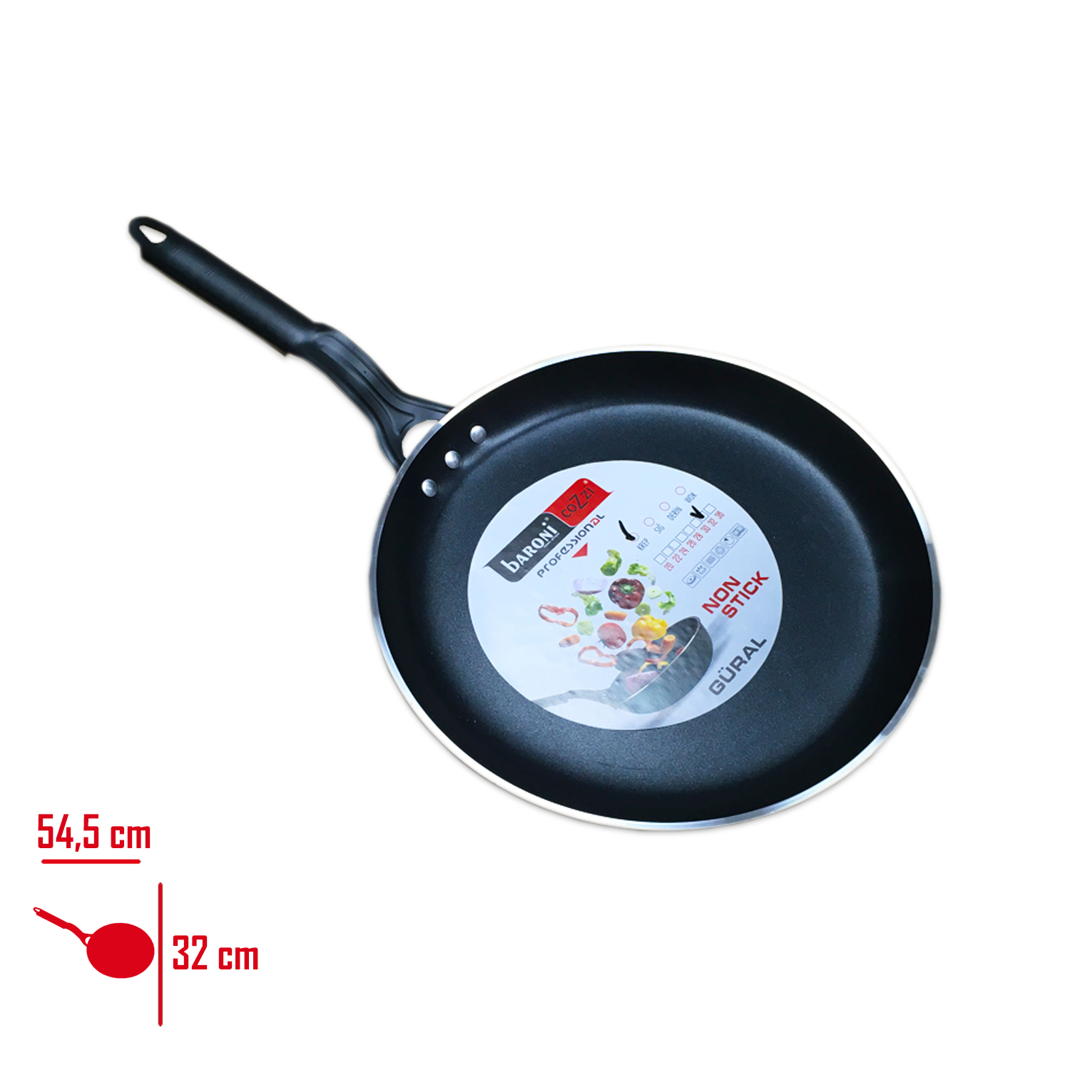 BARONI KREP TAVA 32 CM 801/32 - 1. Minimum sipariş tutarı 5.000TL'dir (KDV hariç).
2. Fiyatlarımız İzmir teslim fiyatlarıdır; kargo ücreti Kargo ve Teslimat Politikası'na göre hesaplanır (₺100.000 ve üzeri siparişlerde ücretsiz).
3. Spot ve sipariş üzerine tedarik edilen ürünlerde stok durumu ve teslim süresi sipariş onayında bildirilir.
4. Kusurlu, hasarlı veya yanlış gönderilen ürünler, teslimden itibaren 14 gün içinde bildirilmesi hâlinde iade alınır.
5. Şahıs şirketlerine ve tüzel kişilere faturalı satış yapılmaktadır; bireysel tüketicilere satış yapılmamaktadır.