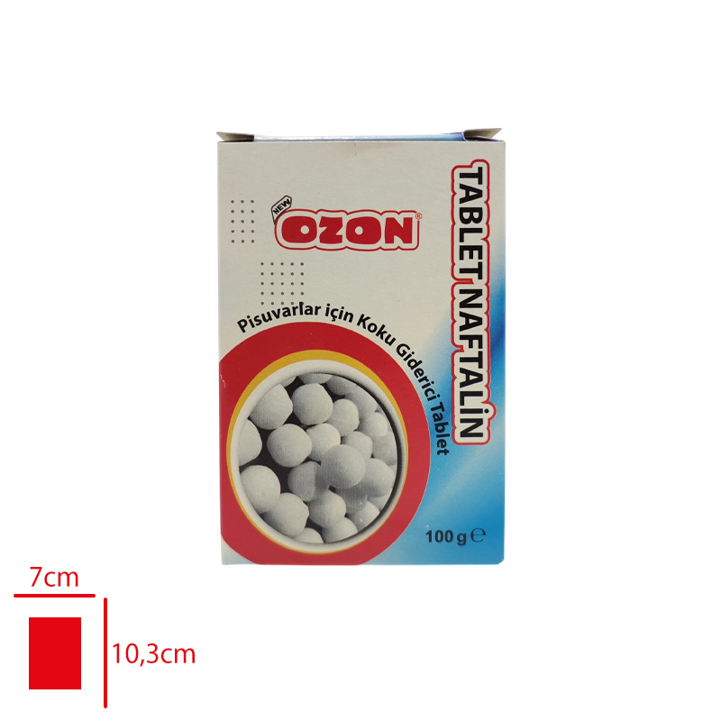 OZON TABLET NAFTALIN 100 GR - 1. Minimum sipariş tutarı 5.000TL'dir (KDV hariç).
2. Fiyatlarımız İzmir teslim fiyatlarıdır; kargo ücreti Kargo ve Teslimat Politikası'na göre hesaplanır (₺100.000 ve üzeri siparişlerde ücretsiz).
3. Spot ve sipariş üzerine tedarik edilen ürünlerde stok durumu ve teslim süresi sipariş onayında bildirilir.
4. Kusurlu, hasarlı veya yanlış gönderilen ürünler, teslimden itibaren 14 gün içinde bildirilmesi hâlinde iade alınır.
5. Şahıs şirketlerine ve tüzel kişilere faturalı satış yapılmaktadır; bireysel tüketicilere satış yapılmamaktadır.