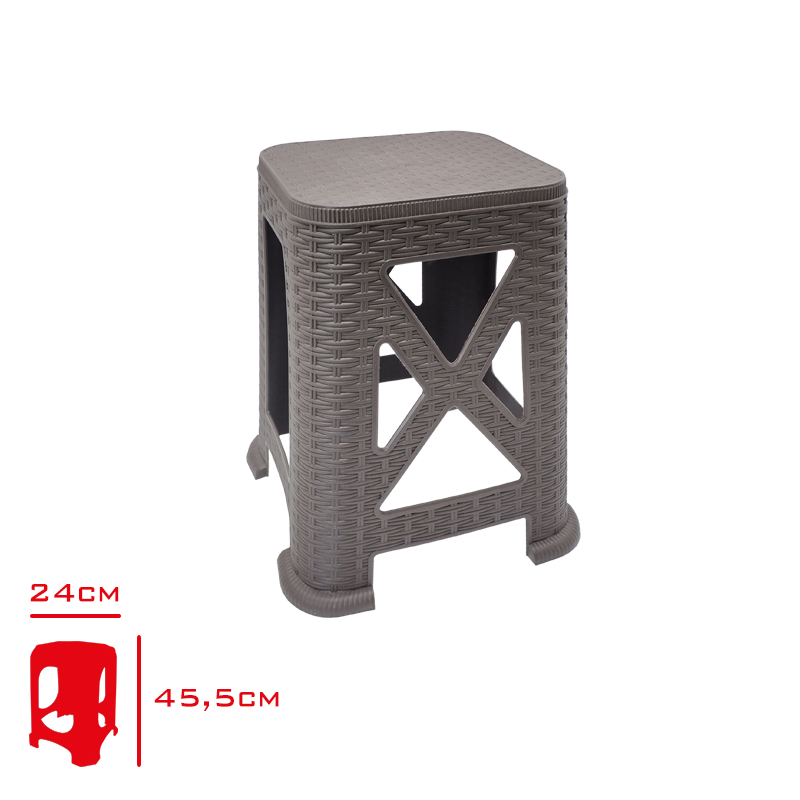FLORYA TABURE RATTAN LEON EKO TIK-KAHVE-CAPPUCCINO