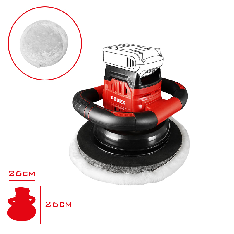 RODEX EKSANTRIK POLISAJ MAKINESI AKU ILAVE 20V RPX2270
