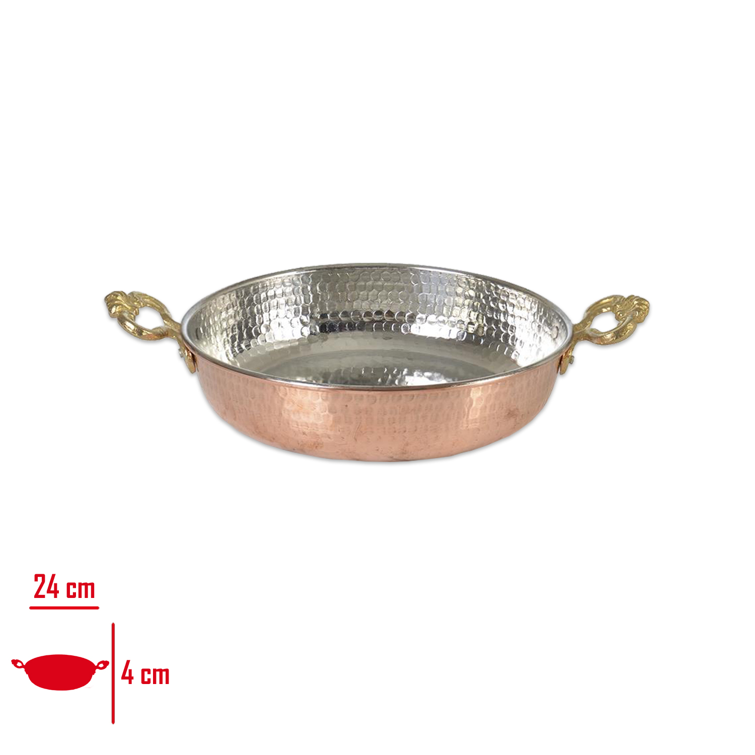 LEVA BAKIR SAHAN 16 CM CIFT KULPLU EKO