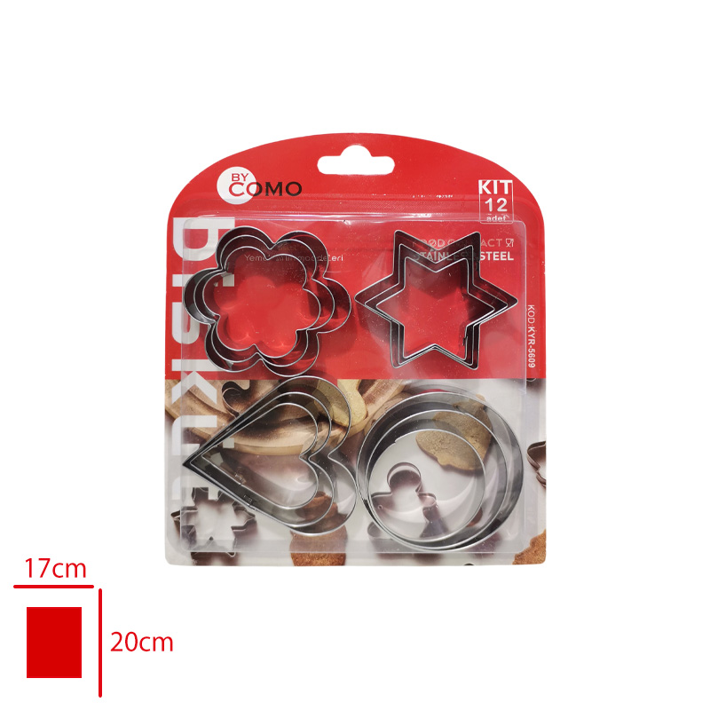 KURABIYE KALIBI SEKILLI 4 LU KYR-5609 - 1. Minimum sipariş tutarı 5.000TL'dir (KDV hariç).
2. Fiyatlarımız İzmir teslim fiyatlarıdır; kargo ücreti Kargo ve Teslimat Politikası'na göre hesaplanır (₺100.000 ve üzeri siparişlerde ücretsiz).
3. Spot ve sipariş üzerine tedarik edilen ürünlerde stok durumu ve teslim süresi sipariş onayında bildirilir.
4. Kusurlu, hasarlı veya yanlış gönderilen ürünler, teslimden itibaren 14 gün içinde bildirilmesi hâlinde iade alınır.
5. Şahıs şirketlerine ve tüzel kişilere faturalı satış yapılmaktadır; bireysel tüketicilere satış yapılmamaktadır.