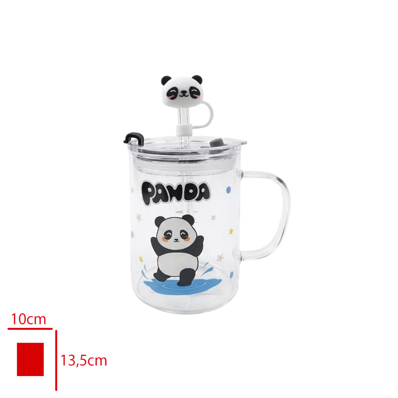 CAM PIPETLI BARDAK PANDA TEMALI KYR-5659 - 