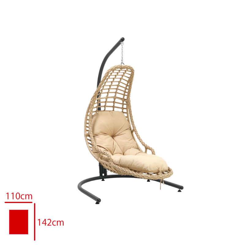 FORMET REST TEKLI SALINCAK RATTAN CAPPUCINO/MINDER CAPPUCINO