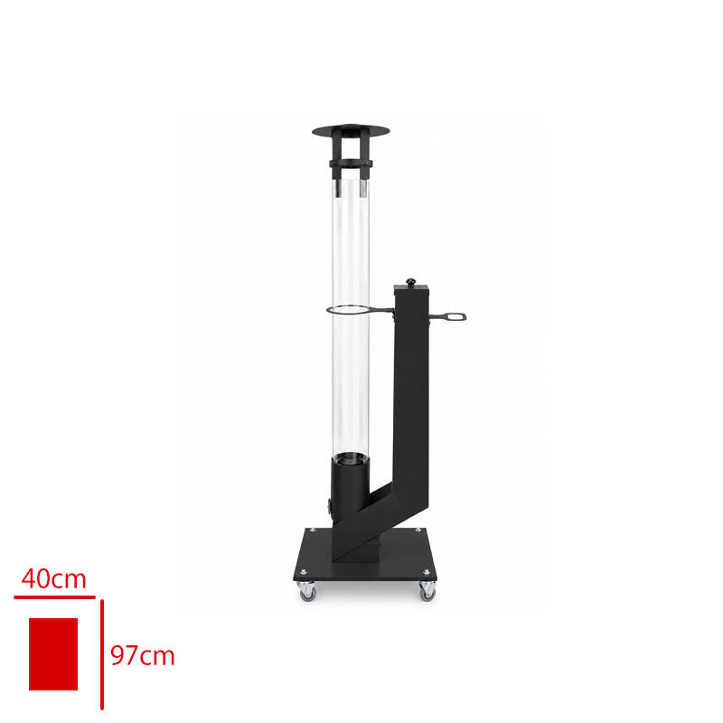 LEVA GARDEN PELET SOBA FUZE 90 CM TEKERLEKLI LV-100002