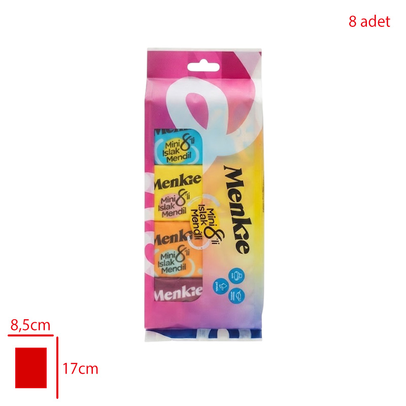 MENKIE MINI ISLAK MENDIL 8 LI
