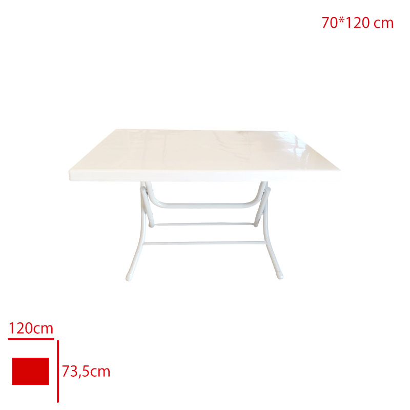 SIESTA MASA 70X120 KATLANIR METAL AYAK BEYAZ 196 - 