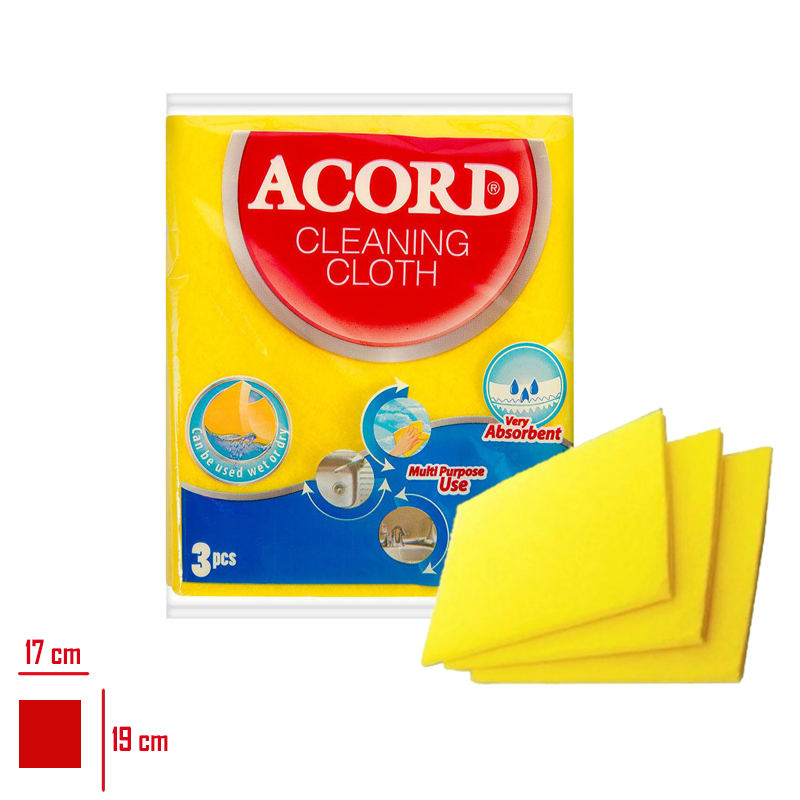 ACORD TEMIZLIK BEZI 3 LU 35*38 CM - 