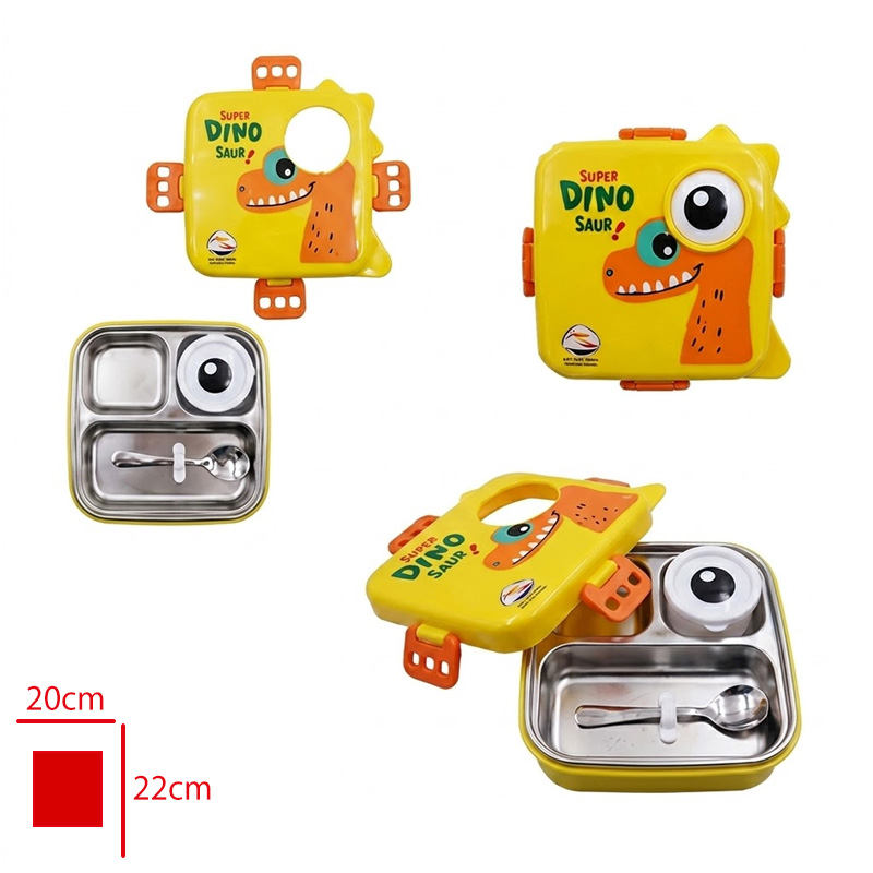LEVA LUNCH BOX PASLANMAZ CELIK 3 BOLMELI LV-30012 - 