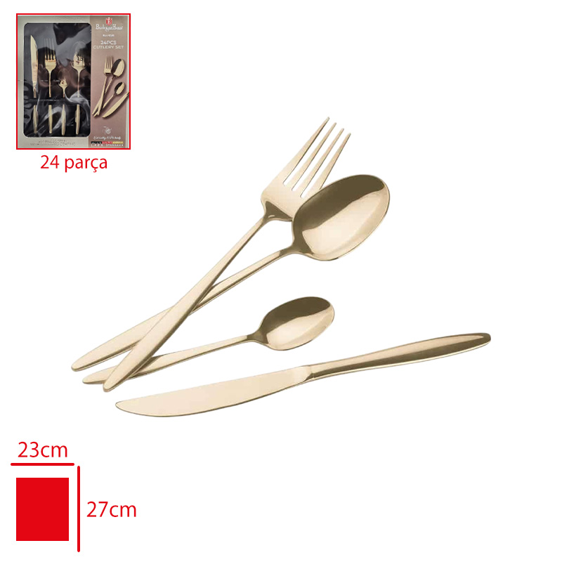 BERLINGER HAUS CATAL KASIK BICAK SETI 24 PARCA CHAMPAGNE BH-3061 - 1. Minimum sipariş tutarı 5.000TL'dir (KDV hariç).
2. Fiyatlarımız İzmir teslim fiyatlarıdır; kargo ücreti Kargo ve Teslimat Politikası'na göre hesaplanır (₺100.000 ve üzeri siparişlerde ücretsiz).
3. Spot ve sipariş üzerine tedarik edilen ürünlerde stok durumu ve teslim süresi sipariş onayında bildirilir.
4. Kusurlu, hasarlı veya yanlış gönderilen ürünler, teslimden itibaren 14 gün içinde bildirilmesi hâlinde iade alınır.
5. Şahıs şirketlerine ve tüzel kişilere faturalı satış yapılmaktadır; bireysel tüketicilere satış yapılmamaktadır.