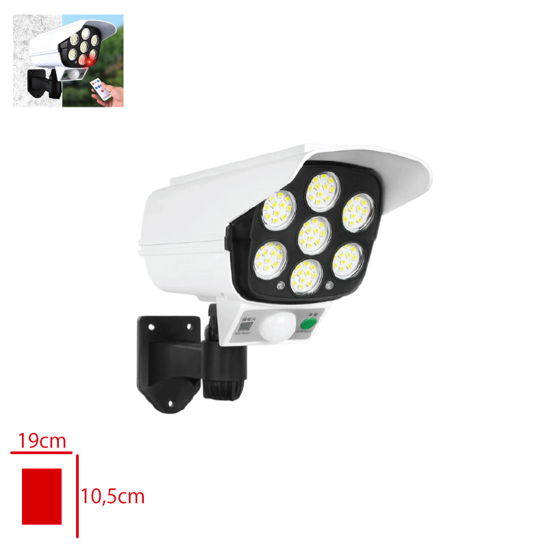 LEVA SOLAR 77 LED HAREKET SENSORLU KAMERA GORUNUMLU LV-25001 - 