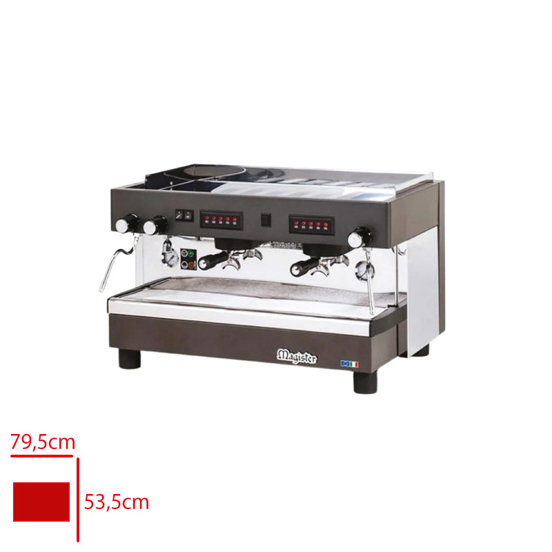 MAGISTER ESPRESSO KAHVE MAKINESI 2 GRUPLU TALL CUP TAM OTOMATIK ES100/2 HRC