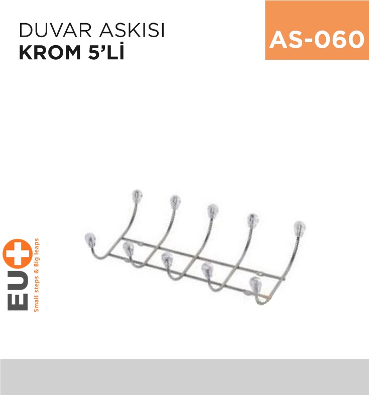 DUVAR ASKISI KROM 5Lİ (KA05)