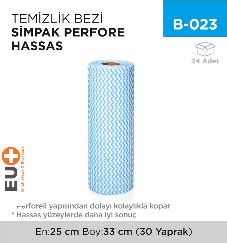 TEMİZLİK BEZİ SİMPAK PERFORE HASSAS (2559)