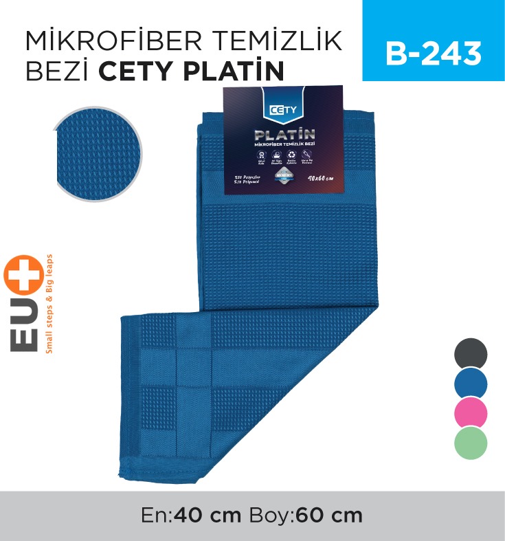 MİKROFİBER TEMİZLİK BEZİ CETY PLATİN - 1. Minimum sipariş tutarı 5.000TL'dir (KDV hariç).
2. Fiyatlarımız İzmir teslim fiyatlarıdır; kargo ücreti Kargo ve Teslimat Politikası'na göre hesaplanır (₺100.000 ve üzeri siparişlerde ücretsiz).
3. Spot ve sipariş üzerine tedarik edilen ürünlerde stok durumu ve teslim süresi sipariş onayında bildirilir.
4. Kusurlu, hasarlı veya yanlış gönderilen ürünler, teslimden itibaren 14 gün içinde bildirilmesi hâlinde iade alınır.
5. Şahıs şirketlerine ve tüzel kişilere faturalı satış yapılmaktadır; bireysel tüketicilere satış yapılmamaktadır.