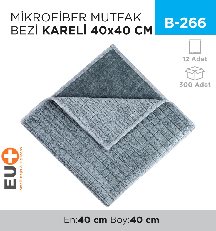 MİKROFİBER MUTFAK BEZİ KARELİ 40*40 (RND 17)