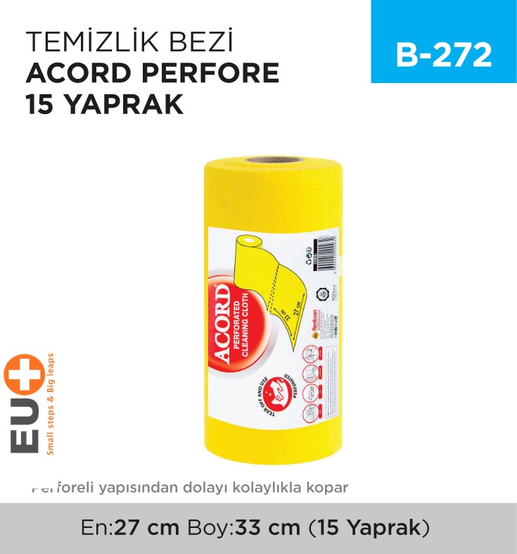 TEMİZLİK BEZİ ACORD-FLOPPY PERFORE 15 YAPRAK (1445)(1462)