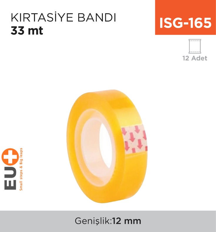 KIRTASİYE BANDI 12 MM*33 MT (10 AD)