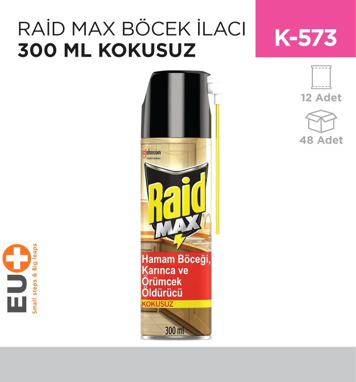 RAİD MAX  BÖCEK İLACI 300 ML KOKUSUZ (683819)