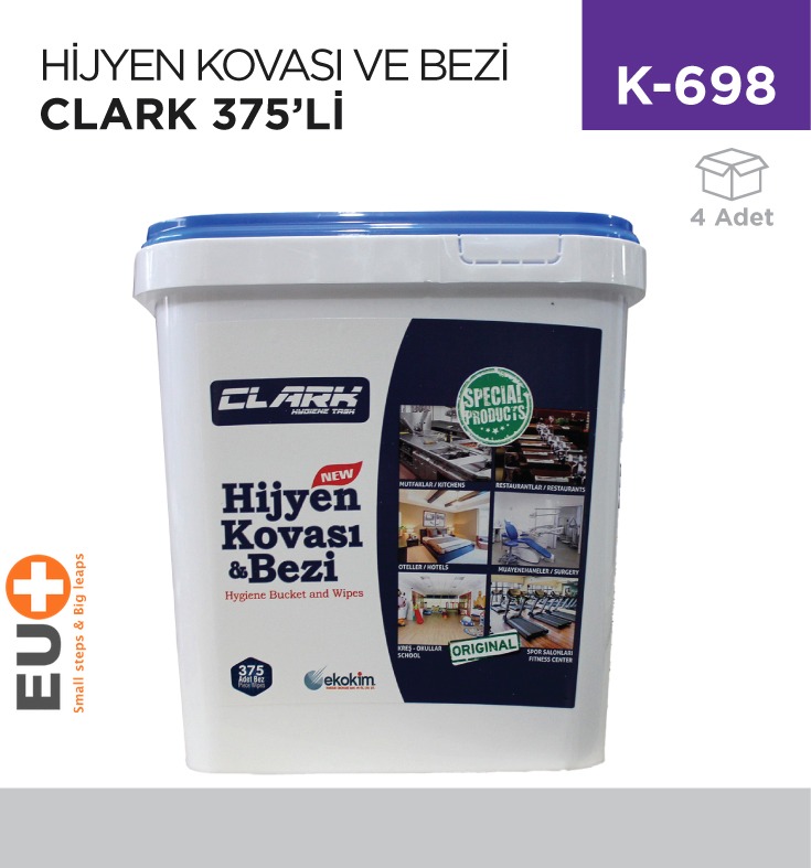 HİJYEN KOVASI VE BEZİ CLARK 375Lİ