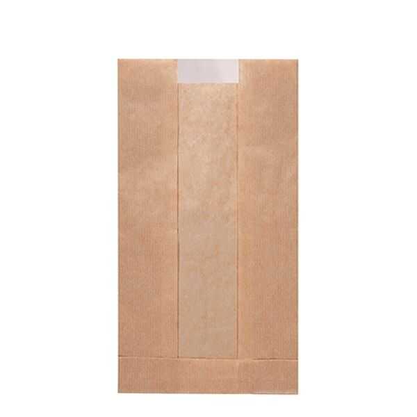 Pencereli Kraft Kese Kağıdı 15x28x7,5 cm - 15 cm eninde, 28 cm uzunluğunda pencereli baskısız kraft kese kağıdı penceresi sayesinde içerisindeki ürünün görünürlüğünü sağlar, daha şık bir görünüm sergiler.
5 kg'lik koli içerisinde yaklaşık 950 adet ürün bulunmaktadır. Bu adetler +/- %2 farklılık gösterebilir.
Özellikle simit, poğaça, kruvasan gibi unlu mamullerin paketlenmesi için önerilir.
