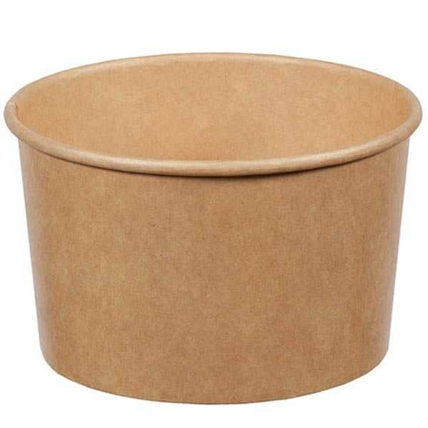 Trendpack 16 oz Kraft Çorba Kasesi - 11,1 cm çapında ve 6,8 cm yüksekliğinde ve 470cc (16 oz) hacminde, tek kullanımlık Ekonomik Kraft karton çorba kasesidir.
Ekonomik Kraft Karton Çorba Kasesi, 16 oz Kraft çorba kasesinden daha ince bir yapıya sahiptir.
Kapak ayrı satılmaktadır.

Uyumlu kapak: Trendpack 16 oz Sıcak Kraft Çorba Kasesi Kapağı.
Sıcağa dayanıklı karton ve kapağı sayesinde paket servislerde form değiştirmez, kapağı sızdırmaz yapmaz, ekstra bir streç filme ihtiyaç duyulmaz.
Paket serviste tek porsiyonluk tatlı kabı olarak da kullanılabilir.
Düz kraft rengi ile piyasadaki diğer desenli karton çorba kaselerinden farklılaşabilir, sade şık tasarımı ile öne çıkabilirsiniz. Kendi logolo etiketlerinizi yapışıtırıp, baskılı çorba kaselerinde oluşan stok maliyetine girmeden markalaşabilirsiniz.