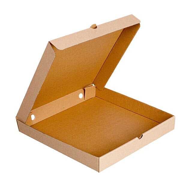 Baskısız Kraft Pizza Kutusu 30x30x4 cm - 30x30 cm ölçülerinde, 4 cm yüksekliğinde kraft e-dalga mikro oluklu karton pizza kutusudur.

Baskısız Kraft Pizza Kutusu 30x30x4 cm, neme dayanıklı kalın mukavvadan üretildiği için ürünleri tüketiciye sıcak ve güvenli bir şekilde ulaştırılmasına imkan sağlar. Ayrıca üzerinde yer alan delikler sayesinde hava alan yapısından dolayı pizzanın paket servisi esnasında hamurlaşmamasını sağlar.

Baskısız Kraft Pizza Kutuları 26x26, 30x30 ve 33x33 cm olarak mevcuttur.

Pizzanın yanı sıra, pide,gözleme ve lahmacun gibi hazır yemeklerin paket servisi için uygundur.