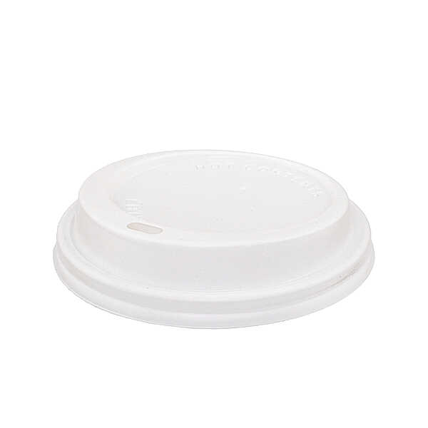 14-16 oz Plastik Sıcak içecek Kapağı Beyaz