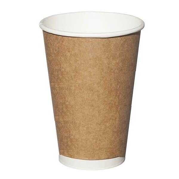 Ekonomik 16 oz Kraft Double Wall Bardak - Dış tarafı geri dönüşümlü kraft kartondan, iç tarafı beyaz kartondan, sıcak içeceklerde kullanıma uygun, 16 oz (500ml) hacminde, 13 cm yüksekliğinde ekonomik double wall (çift duvarlı) karton bardak.

16 oz Kraft Double Wall bardaktan, iç bardağı daha ince bir yapıya sahip ekonomik kraft çift duvarlı karton bardaktır.

Uyumlu kapak: Ekonomik 16 oz kraft double wall bardağa uyumlu kapak siparişi verebilmek için 14-16 oz Plastik Sıcak içecek Kapağı Beyaz ve 14-16 oz Plastik Sıcak içecek Kapağı Siyah.