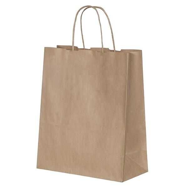 Naturel Kraft Çanta Orta Boy 25x12x31 cm - 25 cm eninde, 31 cm boyunda ve 12 cm taban genişliğinde, baskısız, natürel renkte bükümlü saplı, 90 gr kağıt gramajında, kaliteli, natürel kahve kraft kağıt çanta.
Restaurant ve cafelerin paket servislerinde, hediyelik eşya mağazalarında kaliteli ve kalın malzemeden üretildiği için şık ve güvenilir taşıma sağlar.
Geri dönüşümü yapılabilen doğa dostu bir torbadır.