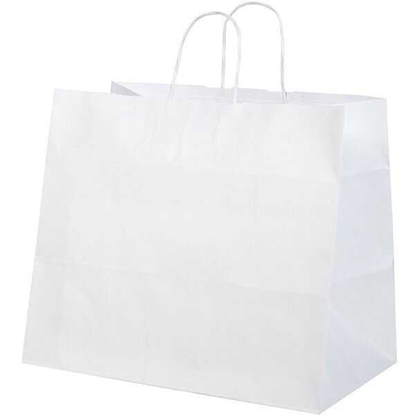 Ekonomik Beyaz Kraft Çanta Jumbo Boy 36x24x33 cm - Ekonomik Beyaz Kraft Çanta Jumbo Boy, 36 cm eninde, 33 cm boyunda ve 24 cm taban genişliğinde, baskısız, beyaz kraft büküm saplı, 90 gr gramajında, kaliteli, geniş körüklü kraft kağıt çantadır.
Pastane, restaurant ve cafelerin pasta, salata ve yemek kabı gibi geniş tabanlı ürünlerinin paket servislerinde güvenilir taşıma sağlar.
Geniş tabanlı beyaz kraft kağıt poşet / çanta, geri dönüşümü yapılabilen doğa dostu bir üründür.
