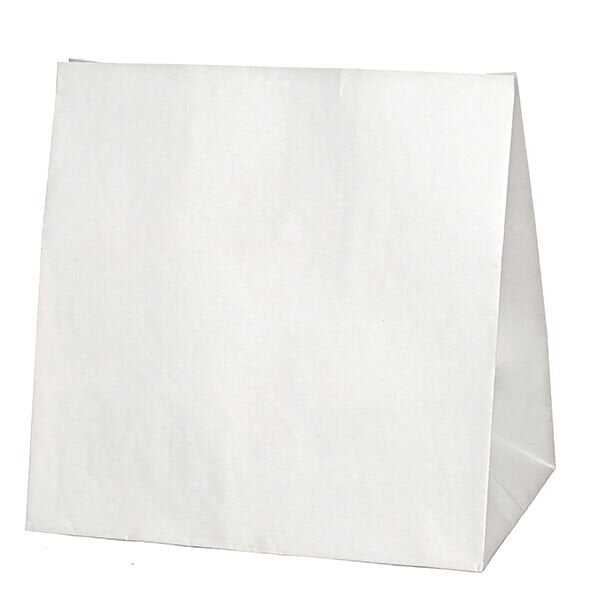 Sapsız Beyaz Taşıma Torbası Ekstra Büyük 31x20x31 - Taban ölçüsü 31x20 cm yüksekliği 31 cm beyaz kağıttan, sapsız, 45 gr kağıt kalitesinde, baskısız, dipli taşıma torbası.
Uzunluğunun 31 cm olması sebebiyle restaurant ve cafelerin paket servislerinde ağzını kıvırıp zımbalayarak kullanım için idealdir. Kaliteli ve kalın malzemeden üretildiği için şık ve güvenilir taşıma sağlar.
Geri dönüşümü yapılabilen doğa dostu bir üründür.