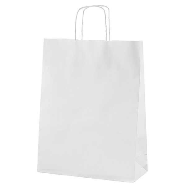 Beyaz Kraft Çanta Tekstil Boy 32x12x41 cm