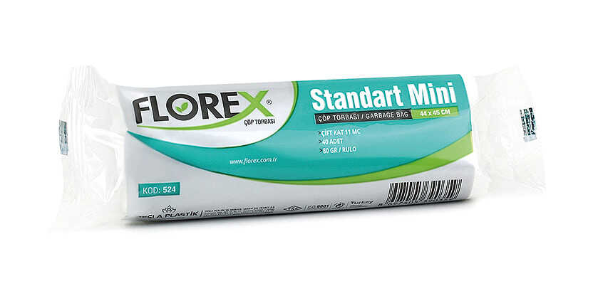 Florex Standart Mini Boy Şeffaf Çöp Torbası 44x45 cm - Florex Standart Mini Boy Şeffaf Çöp Torbası, 40x50 cm ölçülerinde ve %100 orijinal polietilen hammaddeden üretilmiş küçük boy şeffaf renkli plastik çöp poşetidir.

Bir ruloda 40 yaprak mini boy çöp torbası yer almaktadır. Bir kolisinde ise 50 rulo küçük boy çöp poşeti mevcuttur.

Ev dışı tüketim (EDT) alanları olan restoran, kafe, otel, ofis, restoran vs. gibi işletmeler başta olmak üzere birçok farklı alanda maksimum 20 litrelik çöp kovalarında kullanıma uygundur.