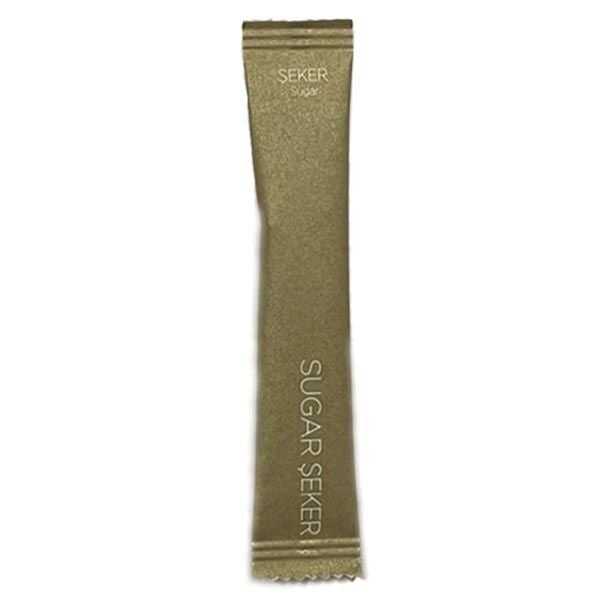Stick Şeker Beyaz Gold 3 gr - 3 gr ağırlığında, gold/altın renkli kağıt ambalajda sargılı, stick paketli beyaz toz şekerdir.
Kağıt üzerinde şeker üreticilerinin baskılı logo ve markasının yer almaması ile cafe - restaurantların sade ve şık tasarımda masaüstü kullanımı kullanıma uygun beyaz stick şekerdir.