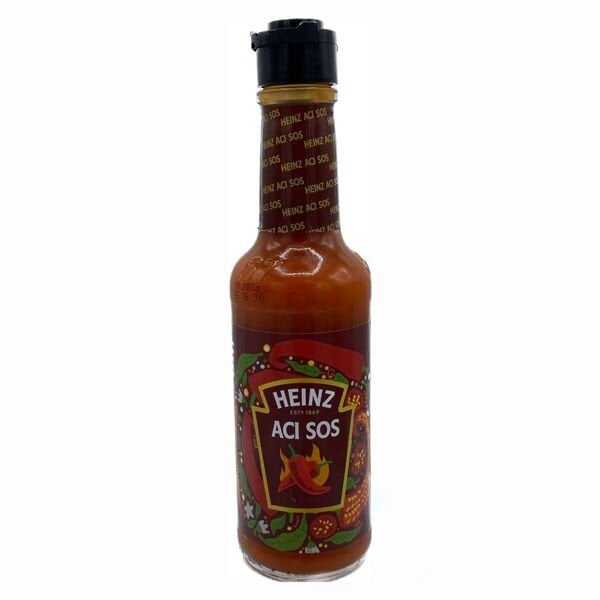 Heinz Hot Sauce Acı Sos 150 ml - Dünya markası Heinz Acı sos 150 ml cam şişelerde, masa üstü servislere uygun hazırlanmış acı sosdur.
Heinz Hot Sauce Acı sosun içeriğinde domates, sirke, tuz, acı biber gibi zengin baharatlar yer almaktadır.

Özellikle fast food işletmelerin tercih ettiği Heinz marka ketçap, barbekü sos, hardal, mayonez çeşitleri ile tur.
Heinz Acı sos 150 ml masa üstü hizmeti veren restorant ve kafelerde yiyecekleri tamamlayıcı olarak kullanılır.