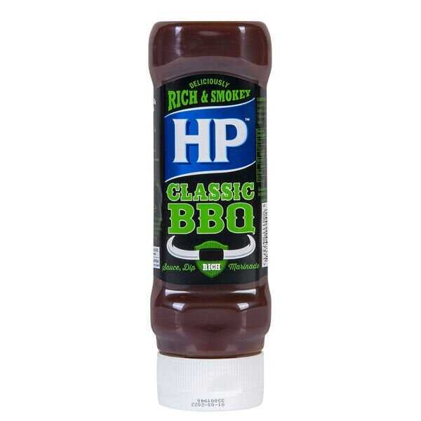 Heinz HP Klasik Barbekü Sos 465 gr - Dünya markası Heinz HP Klasik Barbekü sos 465 gramlık şişelerde, masa üstü servislere uygun hazırlanmış BBQ sosdur.

Heinz HP Klasik BBQ sos, domates, sirke, tuz, baharat karışımı, tütsü aroma vericisi gibi ürünlerden oluşan bir içeriğe sahiptir.

Özellikle fast food işletmelerin tercih ettiği Heinz marka ketçap, acı sos, hardal, mayonez çeşitleri ile tur.

Heinz HP Klasik Barbekü sos, masa üstü hizmeti veren restorant ve kafelerde yiyecekleri tamamlayıcı olarak kullanılır.