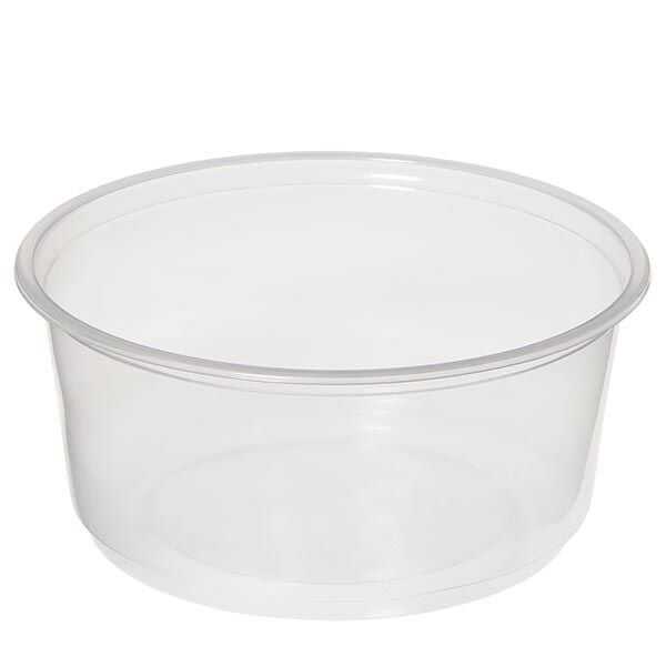 Plastik Meze Kabı 350 cc (Sıcağa Dayanıklı) - 350 cc (12 oz) hacminde, 11,6 cm çapında ve 5 cm yüksekliğinde tek kullanımlık, uygun fiyatlı, gıda ile temasa uygun, plastik meze ve tatlı kabı.
Gıda ile temasa uygun, sıcağa dayanıklı malzemeden üretilmiş meze kabı ambalajıdır.
Restaurant ve cafelerin meze, küçük salata, zeytinyağlı gibi tamamlayıcı ürünlerin paket servis ile gönderimi esnasında sızdırmadan gönderimi için idealdir.
Kap ile uyumlu kapak ayrı satılmaktadır.

Uyumlu kapak: Kapak siparişi vermek için Plastik Meze Kabı Kapağı Düz veya Plastik Meze ve Çorba Kabı Kapağı Desenli.