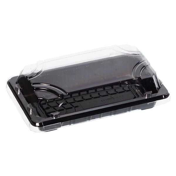 Limera Sushi Servis Seti 160x91 mm - Limera Sushi Servis Seti 160x91 mm, taban ölçüsü 14x7 cm, yüksekliği 4,6 cm, kaliteli, plastik, şeffaf kapaklı tek kullanımlık, sushi kabı setidir. Kap ve kapak beraber satılmaktadır.

Pet malzemeden üretilmiştir. Sıcağa dayanıklı değildir.

Paket serviste Japon mutfağının vazgeçilmezi sushi için idealdir. Alternatif olarak kurabiye, makaron, kuru meyveler vb. ürünlerin servisi için de uygundur.