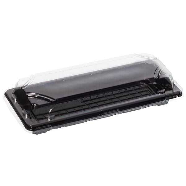 Limera Sushi Servis Seti 218x90 mm - Limera Sushi Servis Seti 218x90 mm, taban ölçüsü 19,2x6,5 cm, yüksekliği 4,5 cm, kaliteli, plastik, şeffaf kapaklı tek kullanımlık, sushi kabı setidir. Kap ve kapak beraber satılmaktadır.

Pet malzemeden üretilmiştir. Sıcağa dayanıklı değildir.

Paket servisde Japon mutfağının vazgeçilmezi sushi için idealdir. Alternatif olarak kurabiye, makaron, kuru meyveler vs. gibi ürünlerin servisi için de uygundur.
