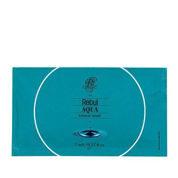 Rebul Kolonyalı Mendil Aqua (Alkollü) - Rebul Aqua Kolonyalı Mendil 7x12 cm kapalı folyo içerisinde yer almaktadır. Açık mendil ebatı 17,5x20 cm'dir. 100'lü doypack paket içinde satılmaktadır. %65 oranında alkol içermektedir.
Rebul ıslak mendilin ice, lavanta, mandalina, aqua, buket, yasemin ve lime (misket limonu) kokulu olarak da çeşitleri mevcuttur.