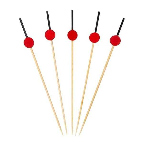 Kırmızı Davul Bambu Kürdan 12 cm