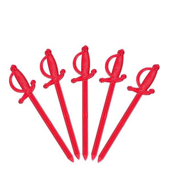 Dekoratif Sert Plastik Kılıç Kürdan Kırmızı 7cm - Dekoratif Sert Plastik Kılıç Kürdan 7 cm uzunluğunda kırmızı renkli, tek kullanımlık sert plastik kılıç kürdandır
Kokteyllerde, davetlerde, düğünlerde ve her türlü organizasyonlarda sunum açısından zengin bir görsellik katar.

Mavi ve siyah renkleri de mevcuttur.

Özellikle kanepe, minik hamburger gibi tadımlıkların sunumlarında plastik mini kaplarla kullanımı idealdir.