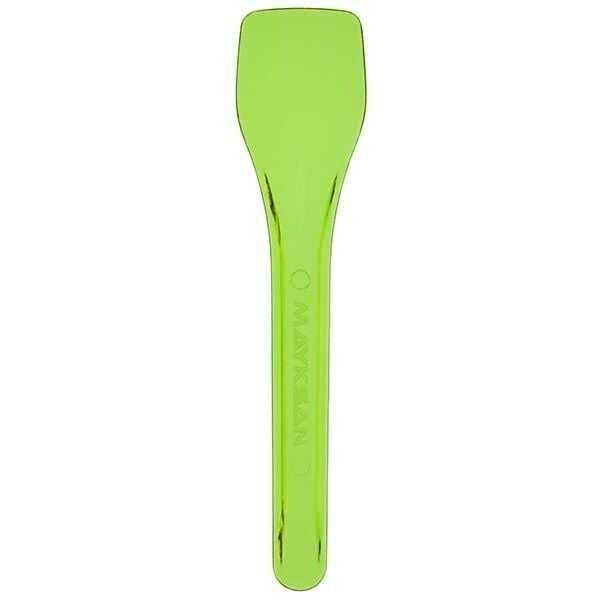 Plastik Dondurma Kaşığı Yeşil 9,5 cm 1,3 gr - 9,5 cm uzunluğunda,1,32 gr ağırlığında, yeşil renk, tek kullanımlık sert plastik dondurma kaşığıdır.

Kristal (polistiren) malzemeden üretildiği için maraş dondurması, tava dondurması gibi sert dondurmalar için dayanıklı, lokmacıların kullandığı sıcak sos için de kullanıma çok uygun bir üründür.

Ürünün sarı, kırmızı, mor ve şeffaf renkleri de mevcuttur.