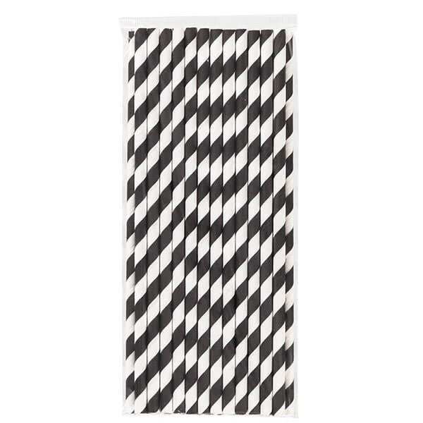 Siyah Çizgili Beyaz Kağıt Pipet 6mmx19,7cm - 6 mm çapında, 19,7 cm uzunluğunda, tek kullanımlık, siyah çizgili beyaz kağıt pipettir.
Kağıt pipetler doğayla dost ürünlerdir. Doğaya bırakıldığında normal geri dönüşüm ortamlarında 30 ile 60 gün içerisinde parçalanırlar. Gıda ile temasa uygun, sertifikalı, kağıt, yapıştırıcı ve mürekkepten üretilmiş olup, tamamen doğal bir üründür.
Partilerde, doğum günlerinde, piknikte konseptinize uygun çeşitli renk seçenekleri ile organizasyonlarınıza daha keyifli bir görsel güzellik katar.
Ürünün pembe, mavi, yeşil, gümüş, kırmızı, lila, sarı ve mor renkleri de mevcuttur.