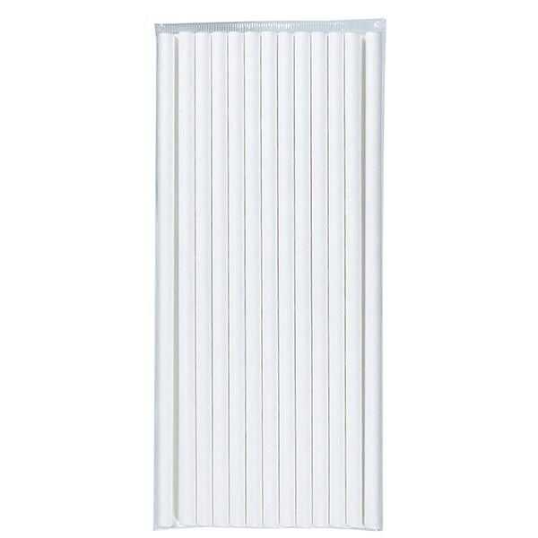 Beyaz Kağıt Pipet 6mmx19,7cm