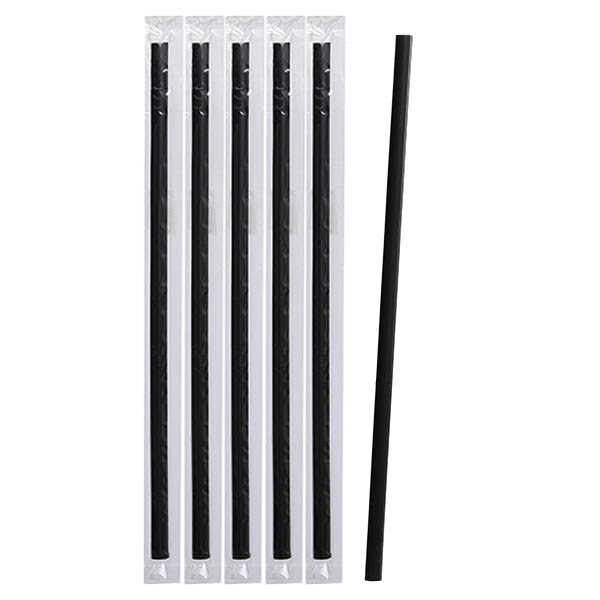 Siyah Frozen Plastik Pipet Jelatin Sargılı 8mm x 24 cm - Jelatin Sargılı Siyah Frozen Plastik Pipet, 24 cm uzunluğunda, 8 mm çapında, soğuk içeceklerin içimine uygun kalın, geniş çaplı, siyah renktedir.
Siyah frozen plastik pipetlerin her biri tek tek jelatin ambalaj ile sarılı olduğundan özellikle toplu kullanımların olduğu yerlerde hijyen sağlar.
Her türlü kokteyller ve buzlu içeceklerin kullanımına uygundur.
Frozen pipetler Türkiye'deki tesislerde el değmeden, otomatik makinalarda üretilmekte ve paketlenmektedir.