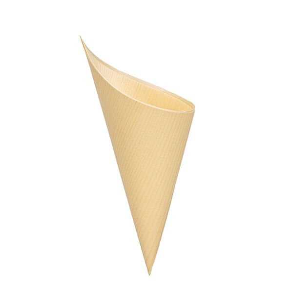 Bambu Kornet 12,5x7 cm - Bambu kornet (külah) 7 cm çapında, 12,5 cm yüksekliğindedir. Çin'de üretilmiştir.
Özellikle catering firmalarının parti, kokteyl, davet ve organizasyonlarınızda kullanabileceğiniz dekoratif ve şık ve ekolojik doğal sunum malzemesidir.
%100 doğal ve doğaya geri dönüşümlü, gıda ile temasa uygun bambu malzemeden üretilmiştir.
